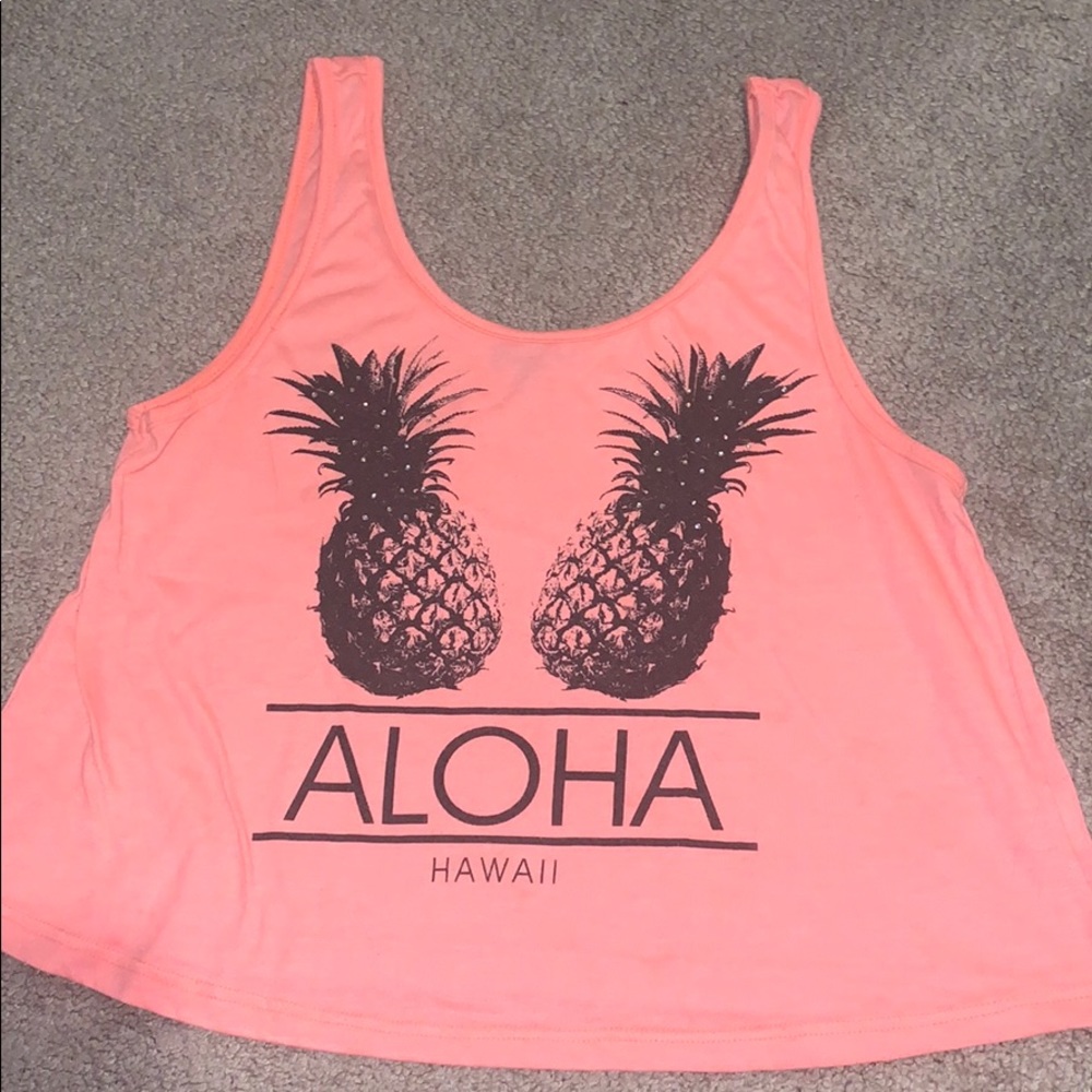 Charlotte Russe Aloha Crop-top